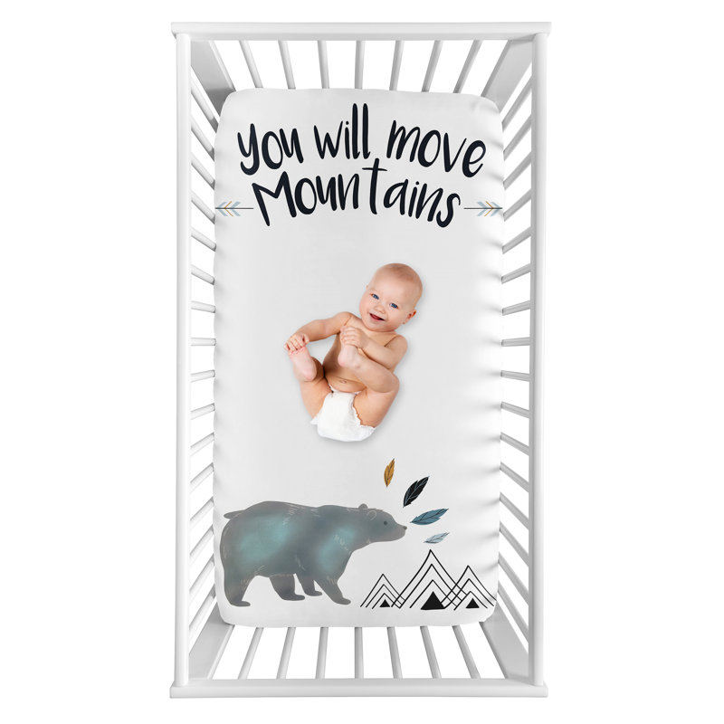 Drap-housse pour lit de bébé ours mountain