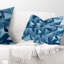 3D abstrait géométrique - coussin imprimé abstrait