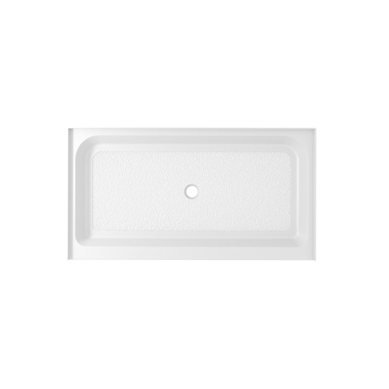 Base de douche simple Laredo l 60 po x P 36 po, Centre