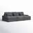 Antravian 127.5'' Corduroy Sofa-1245967079