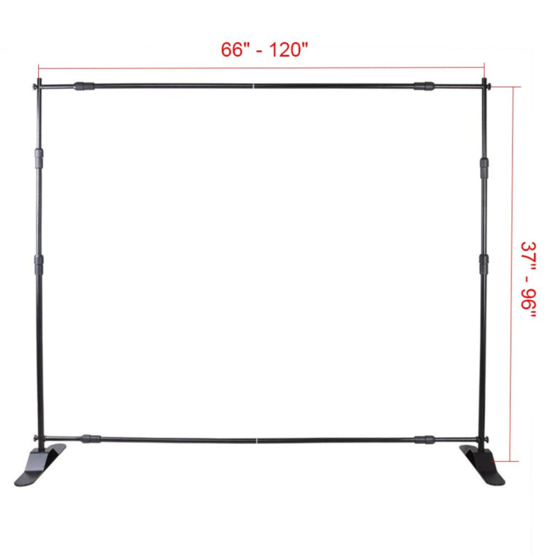 10 pièces 8 'X 8' - 10 'X 8' Bannière support et hauteur réglable et télescopique réglable en hauteur et en largeur