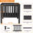 16x16in Square Portable Fire Pit Breathable