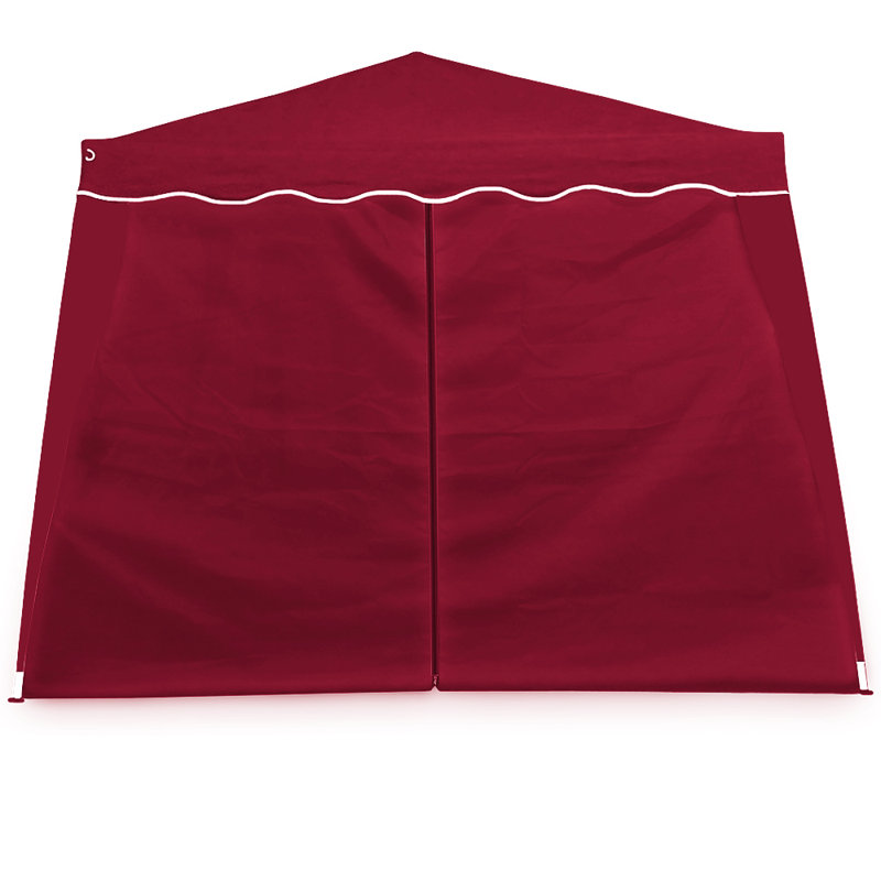 Millwright Symple Stuff Fabric Side Wall for Gazebo, Red
