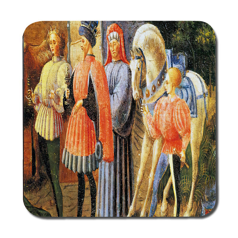Medieval Knights Scene Placemats And Coasters Set Vintage Artwork