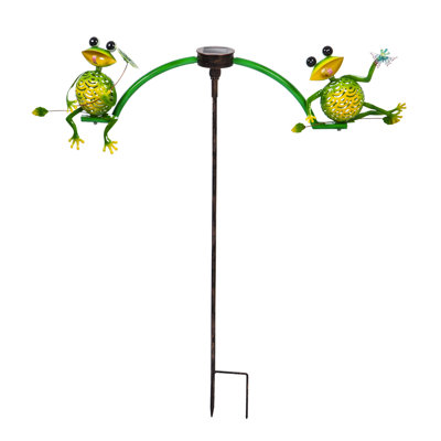 Tuteur de jardin à l’équilibre de grenouille
