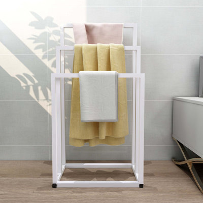 17.71 " 3 - Bar Freestanding Towel Rack