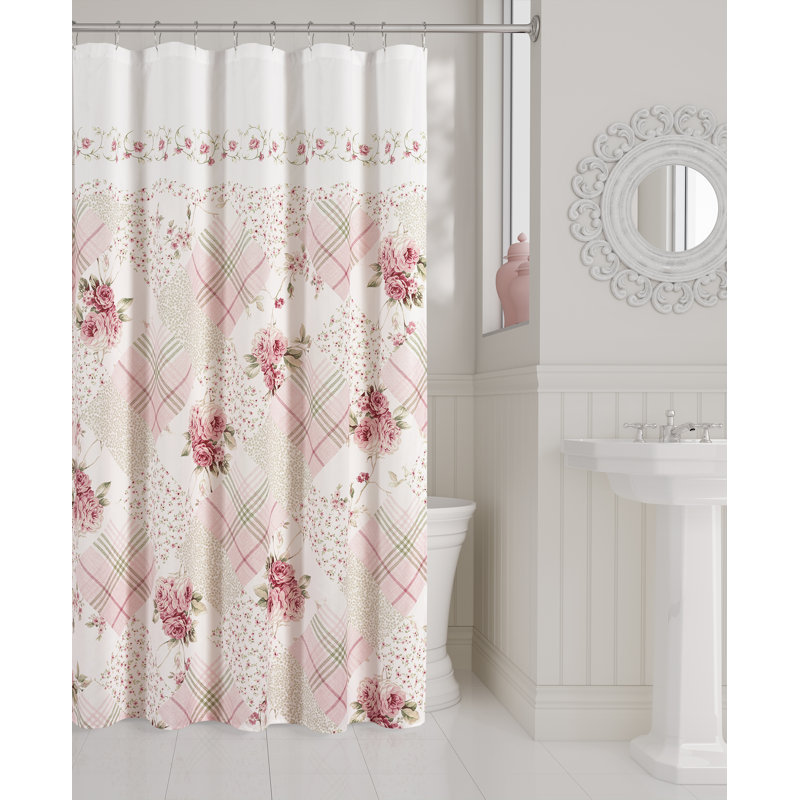Rideau de douche Bungalow, Rose