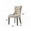 Chaises de salle à manger en velours capitonné Anson avec garniture cloutée-380106202