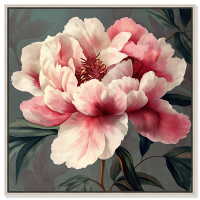Opal Bloom I Canvas Elegant Floral Art by