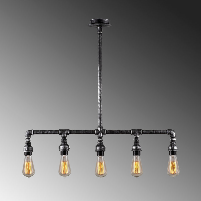 Luminaire suspendu pour îlot de cuisine à 5 lumières Fulk