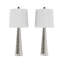 Ensemble de 2 lampes de table en verre d'aspect martelé contemporain