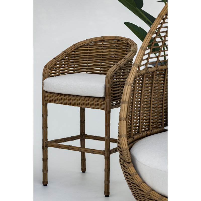 Tabouret d'extérieur en polyéthylène haute densité (PEHD) Playa, 31.5"
