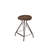 Swivel Upholstered Counter Stool with Metal Frame-274060454