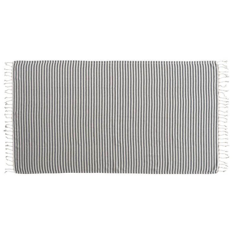 Serviette de bain Kafthan Calista, Noir