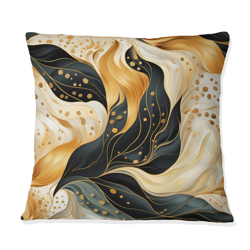 Mystic Abstract Fusion -  Printed Throw Pillow, 18" H x 18" W