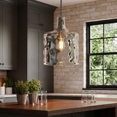 Modern Hammered Pendant Light