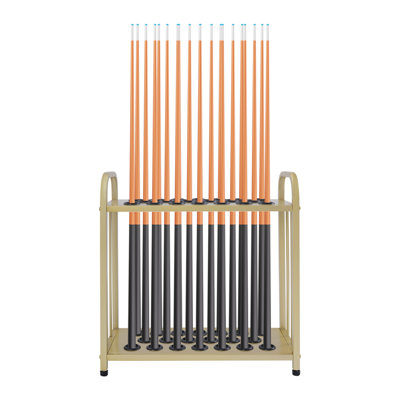 20-Hole Metal Pool Cue Rack
