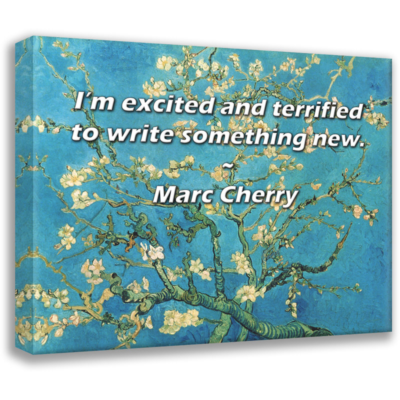 «Artsy Quote» par Marc Cherry, toile tendue avec châssis, H 33 po x l 48 po