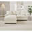 Multifunctional Modular Sectionals With Storage, Beige Polyester, Modern Space-saving Design