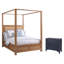 Newport Upholstered Canopy Configurable Bedroom Set