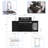 82" W X 23" D X 35" H 3-Piece Modular Outdoor Kitchen Set With 6-Burner Gas Grill, Sink, Fridge, Rotisserie, Granite Countertop