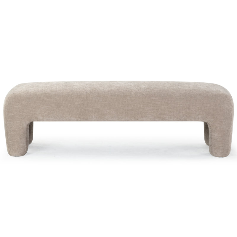 Tamlyn Performance Fabric Bench, Light Brown