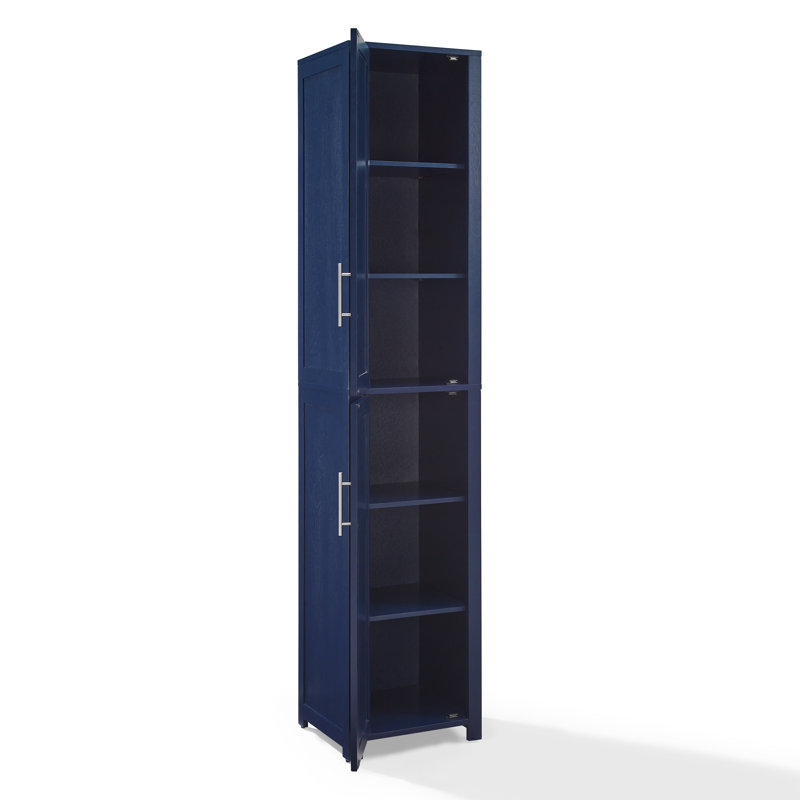 Armoire de rangement en lin Savannah, Marine