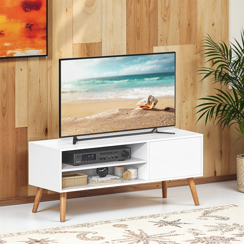 Unfinished TV Stand for TVs up to 55" with Fireplace Included