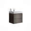 Meuble-lavabo de salle de bain avec lavabo, grand meuble-lavabo flottant mural pour salle de bain moderne, lavabo une pièce sans drain ni robinet, pré-assemblé-115688379-115688383
