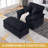 Artiomas 46.9-Inch Single Sofa, Upholstered Corduroy Armchair With Ottoman-593221630