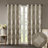 Ogee Knitted Jacquard Total Blackout Curtain Panel(Only 1 Pc Panel)-148549838-148549682