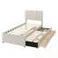 Lit plateforme simple tapissier avec lit gigogne et 3 tiroirs-190658314