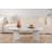 Chrisina Modern White Coffee Table, 46.9 x 15.7 x 23.6 inches | 100% Melamine Coated Particle Board, Thickness: 0.7 inches | Stylish Design for Living Room, Durable & Easy to Clean, Perfect for Contemporary Spaces-109178460