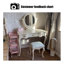 Coiffeuse avec miroir, 3 tiroirs, 1 chaise