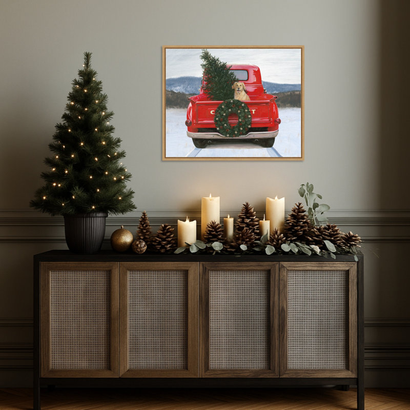 «Christmas in the Heartland IV No Bow» par James Wiens, reproduction d'art sur toile encadrée