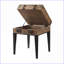 Chêne rustique & amp; Table basse gris mat avec rangement de style coffre, plateau polyvalent et amp; Pieds fuselés en bois