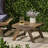Outdoor Table In Grey Wood, 19.85X19.85X12.48, Open Slat Feature Construction Wood Furniture, 19.85W X 19.85L 12.48H,