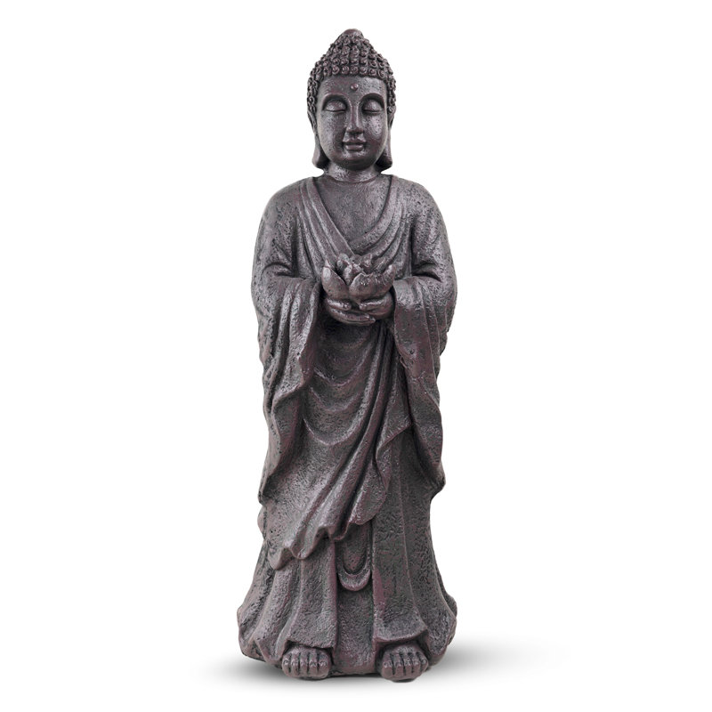 Grande statue de Bouddha Anapaula, sculpture intérieure en oxyde de magnésium d'extérieur 32 po