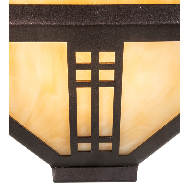 Applique murale 1 lumière Prairie Loft, Bronze acajou