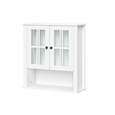 Danbury Two-Door Wall Cabinet - White