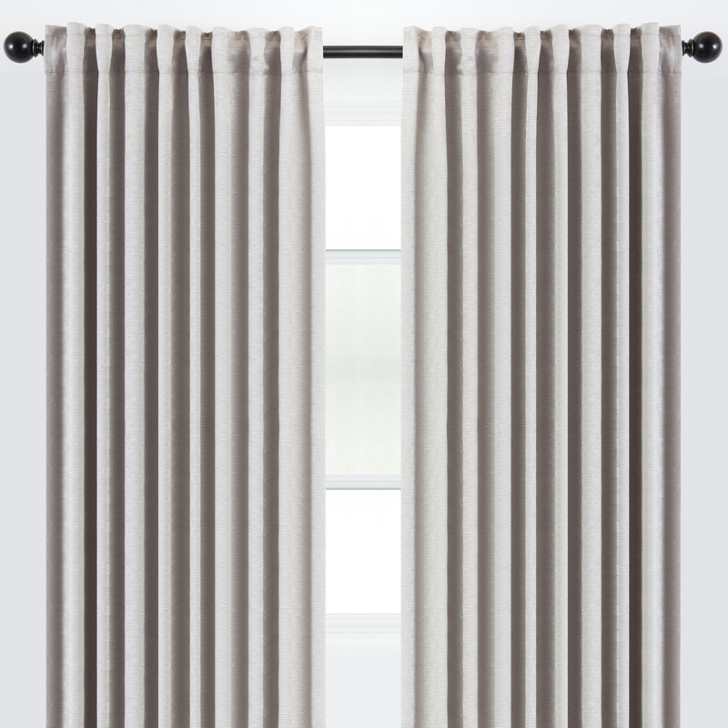 Paire de rideaux obscurcissant Silex, 52 po x 63 po, Argent