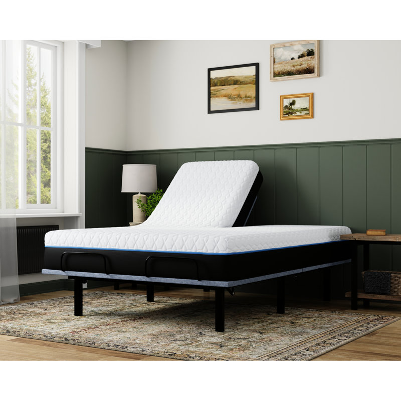 Très grand matelas à plateau divisé avec gel de cuivre ventilé et mousse à mémoire de forme de 2 po pour infusion