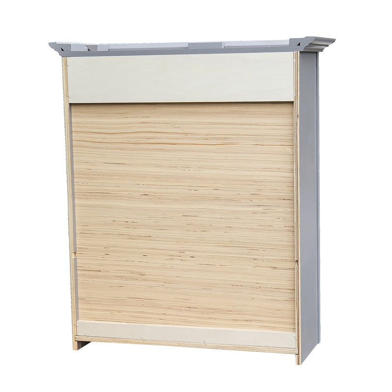 Hallatrow Gray Shaker Over-The-Toilet Wall Cabinet