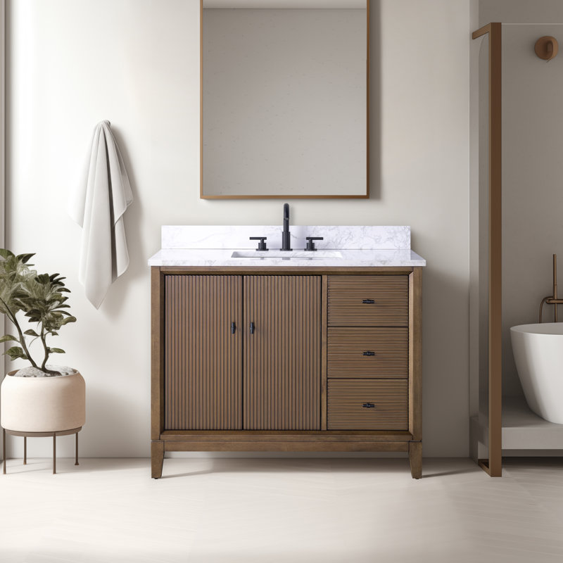 Walnut, Arabescato White, Matte Black