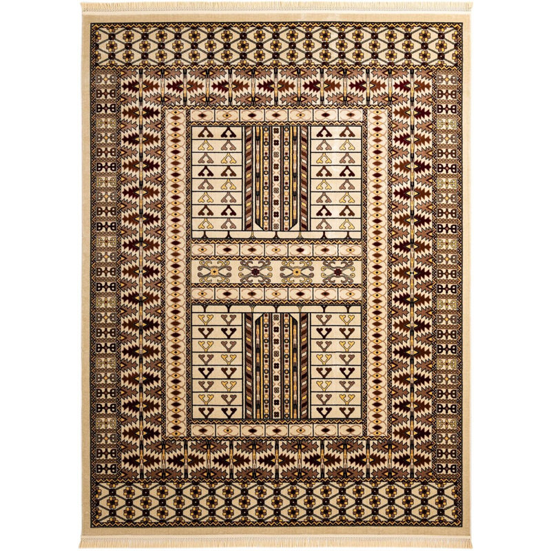 Tapis beige Aucun, Rectangle 9 pi x 12 pi