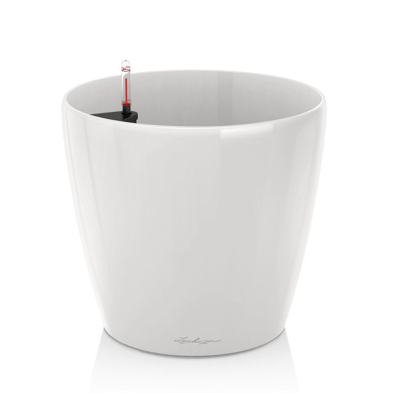 Classico Pot Planter, Glossy White