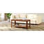 Table basse à 2 niveaux en bois avec tablette de rangement Arc Corner-960118013