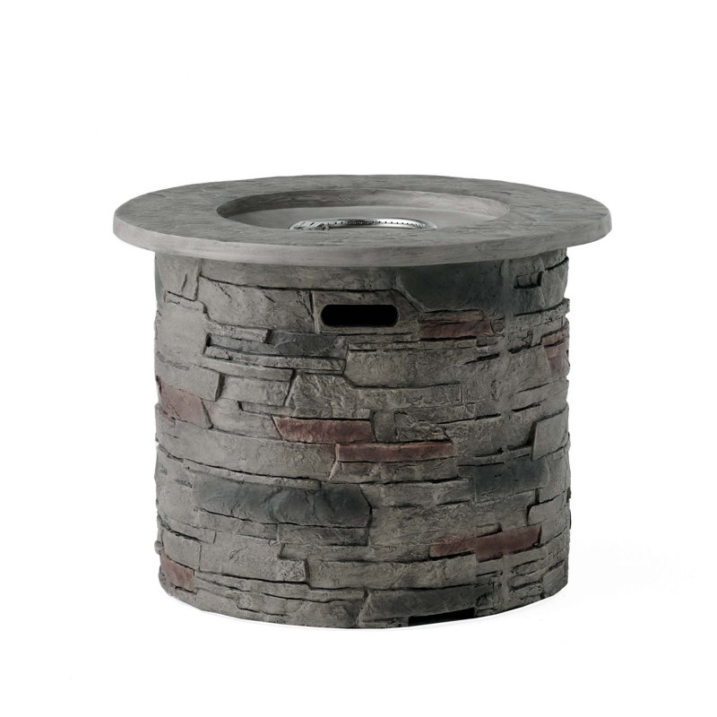 Outdoor 32" Round Propane Fire Pit