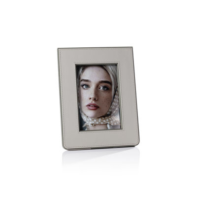 Cadre photo en cuir Raffia