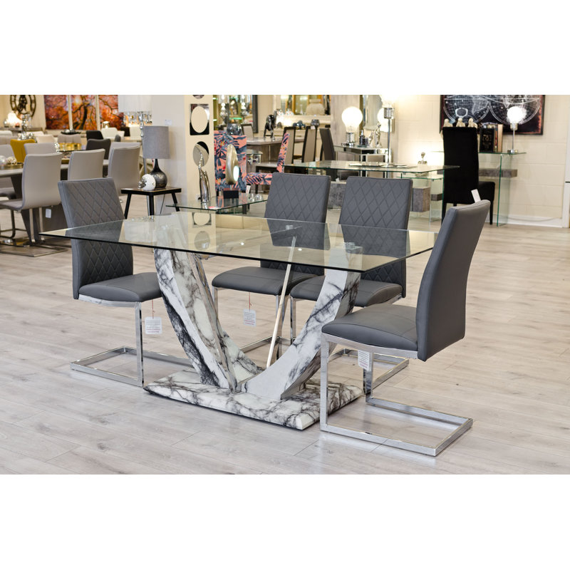 Eunice 6 - Person Dining Set